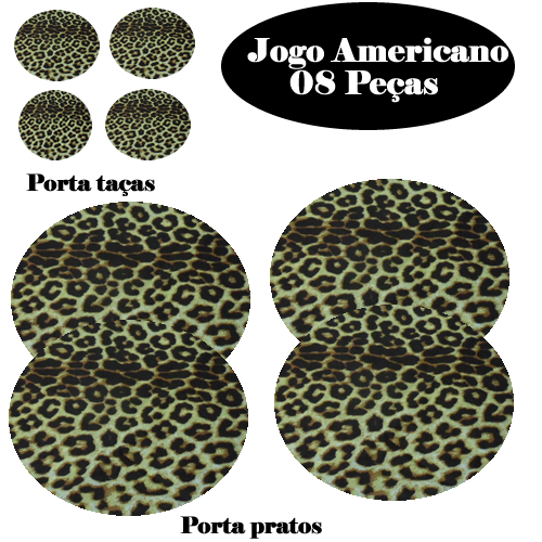 Jogo americano  Oval (Onça)